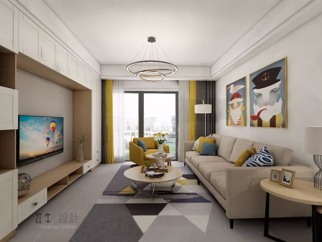 南京保利香檳國際126平米北歐風(fēng)格裝修  極致簡潔01