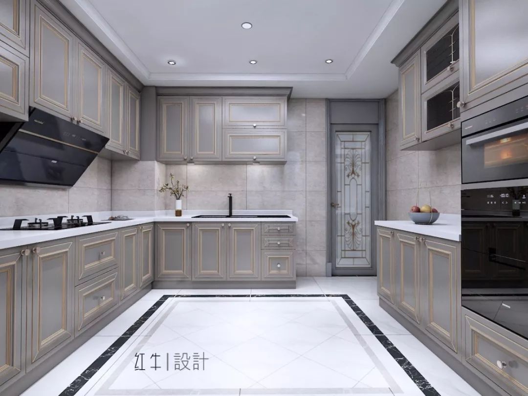 南京紫金未來城140平米簡(jiǎn)約法式風(fēng)格裝修  古典和現(xiàn)代的結(jié)合05