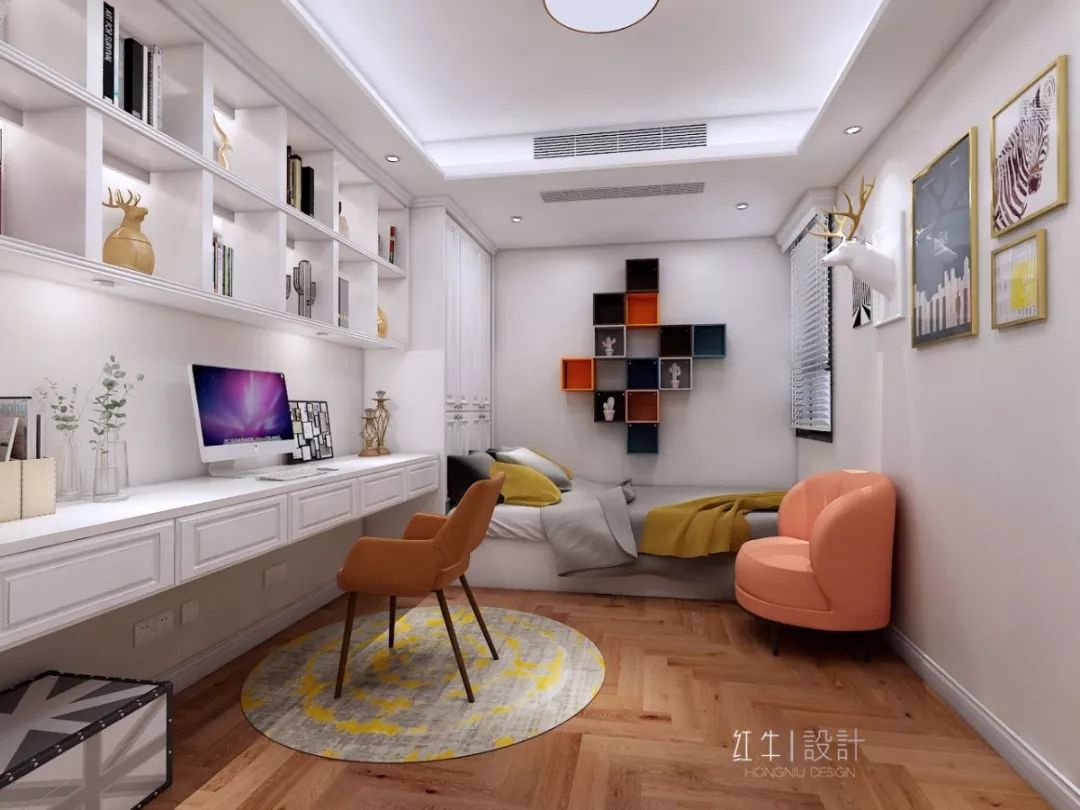 南京紫金未來城140平米簡(jiǎn)約法式風(fēng)格裝修  古典和現(xiàn)代的結(jié)合08