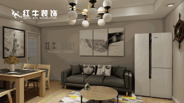 南京云南路西橋花苑79平米現(xiàn)代簡約風格裝修  溫馨浪漫01紅牛裝飾