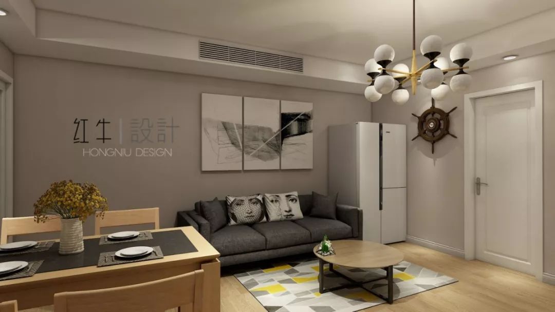 南京云南路西橋花苑79平米現(xiàn)代簡約風格裝修  溫馨浪漫03客餐廳