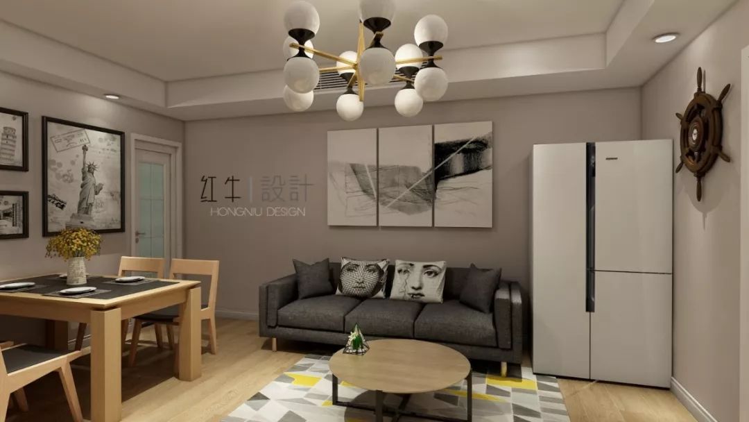 南京云南路西橋花苑79平米現(xiàn)代簡約風格裝修  溫馨浪漫04客餐廳