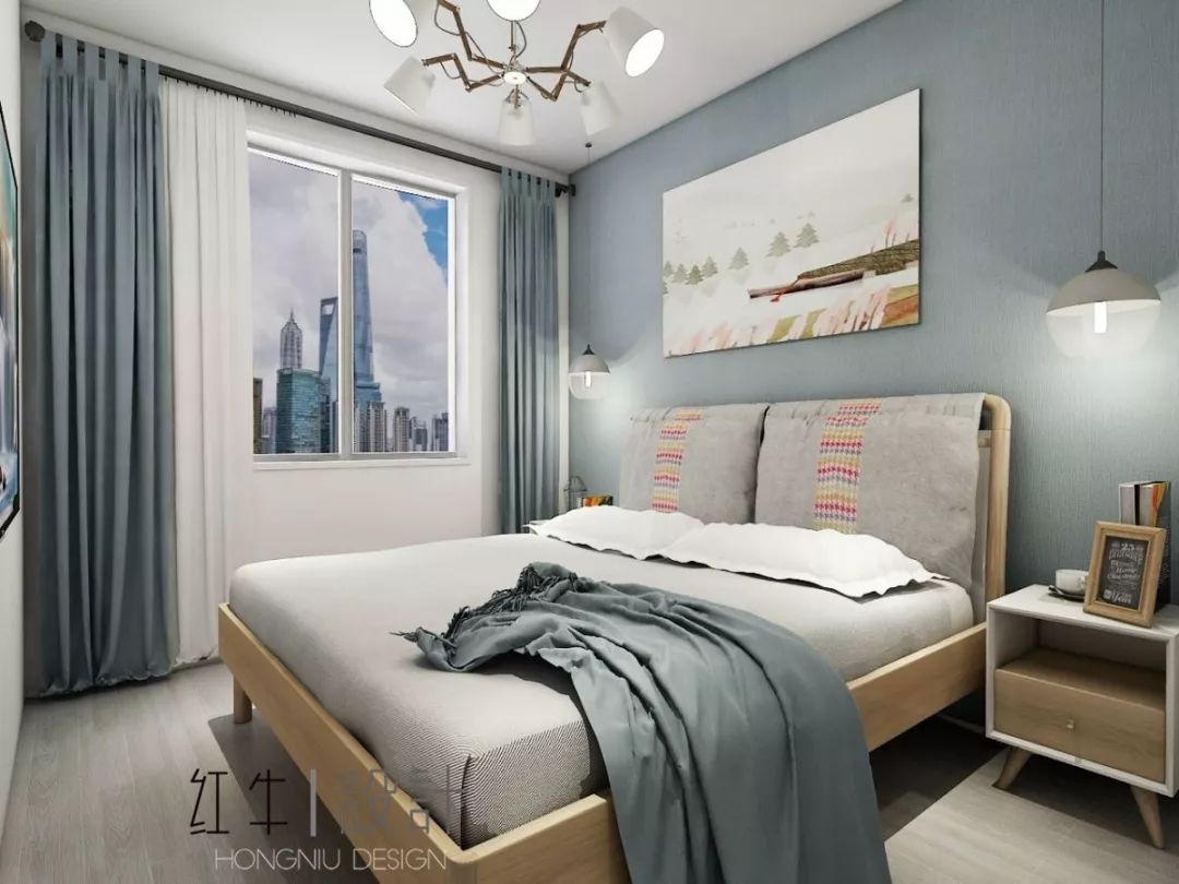 南京老房翻新--“能住”與“好住”之間，就差這點(diǎn)改變！15改造后_次臥室