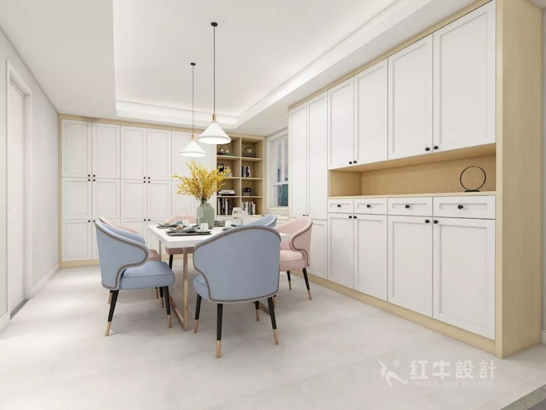 南京萬達(dá)茂99㎡北歐風(fēng)格--摒棄繁瑣的裝飾，打造簡潔明亮的家居空間！05餐廳