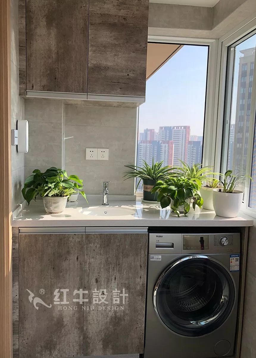 南京鳳悅北園90㎡北歐風(fēng)格--原木色與暖灰色構(gòu)造的家08陽臺(tái)