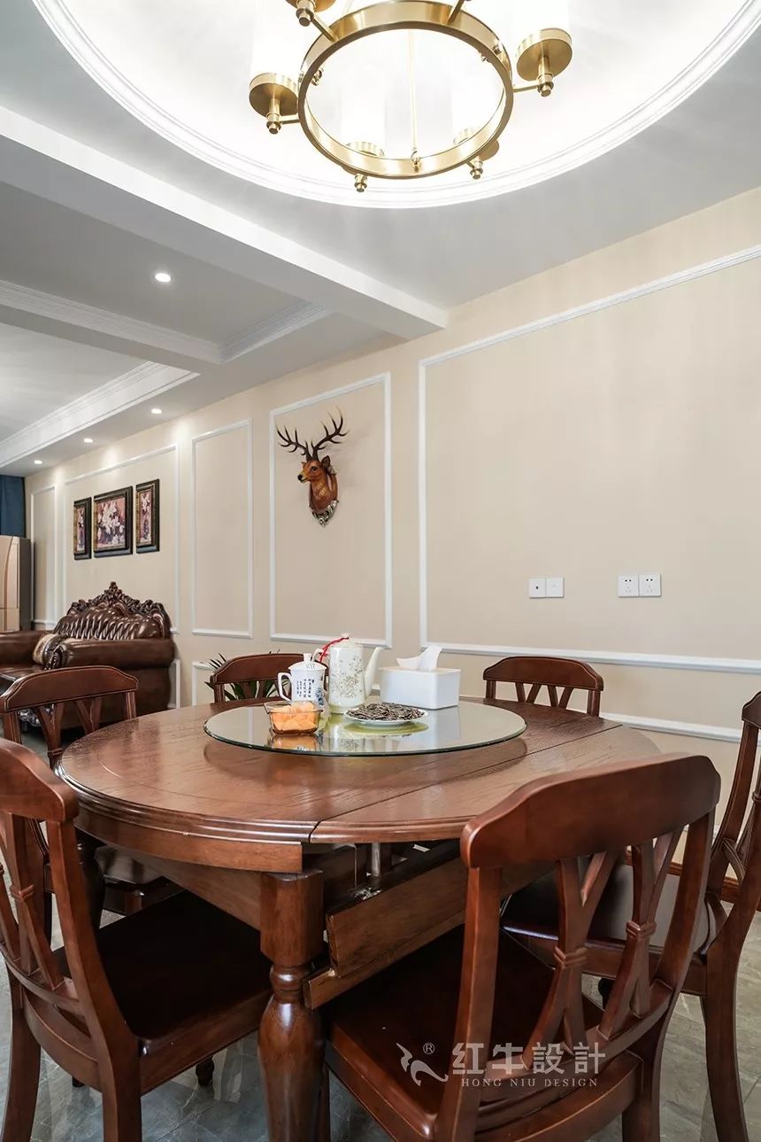 碧桂園鳳鳴苑160㎡簡美風格--喜歡深色家具的看過來08餐廳效果