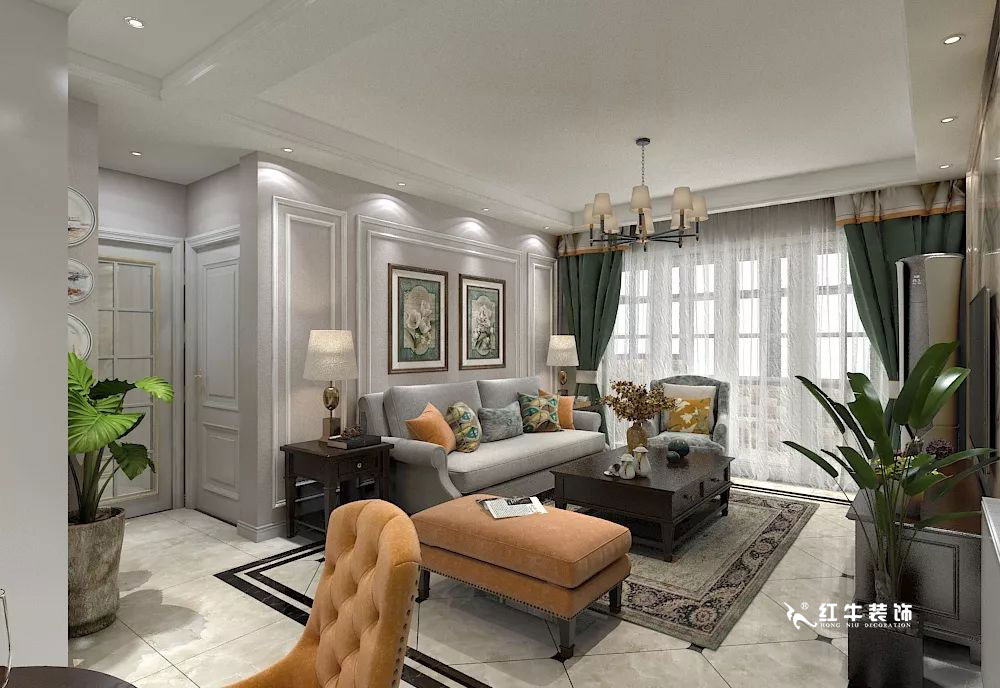 南京萬科光明城市115㎡簡美風(fēng)格--適合三代人的家居環(huán)境02客廳設(shè)計(jì)+logo