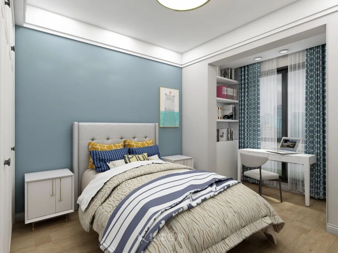熊皓宇_同曦國際廣場140㎡輕奢風(fēng)格--改善性住房應(yīng)該這樣設(shè)計12兒童房設(shè)計