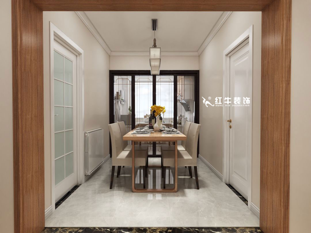 蔣琛_九條巷106㎡現(xiàn)代風(fēng)“養(yǎng)老房”裝修，給設(shè)計做減法！05餐廳+logo