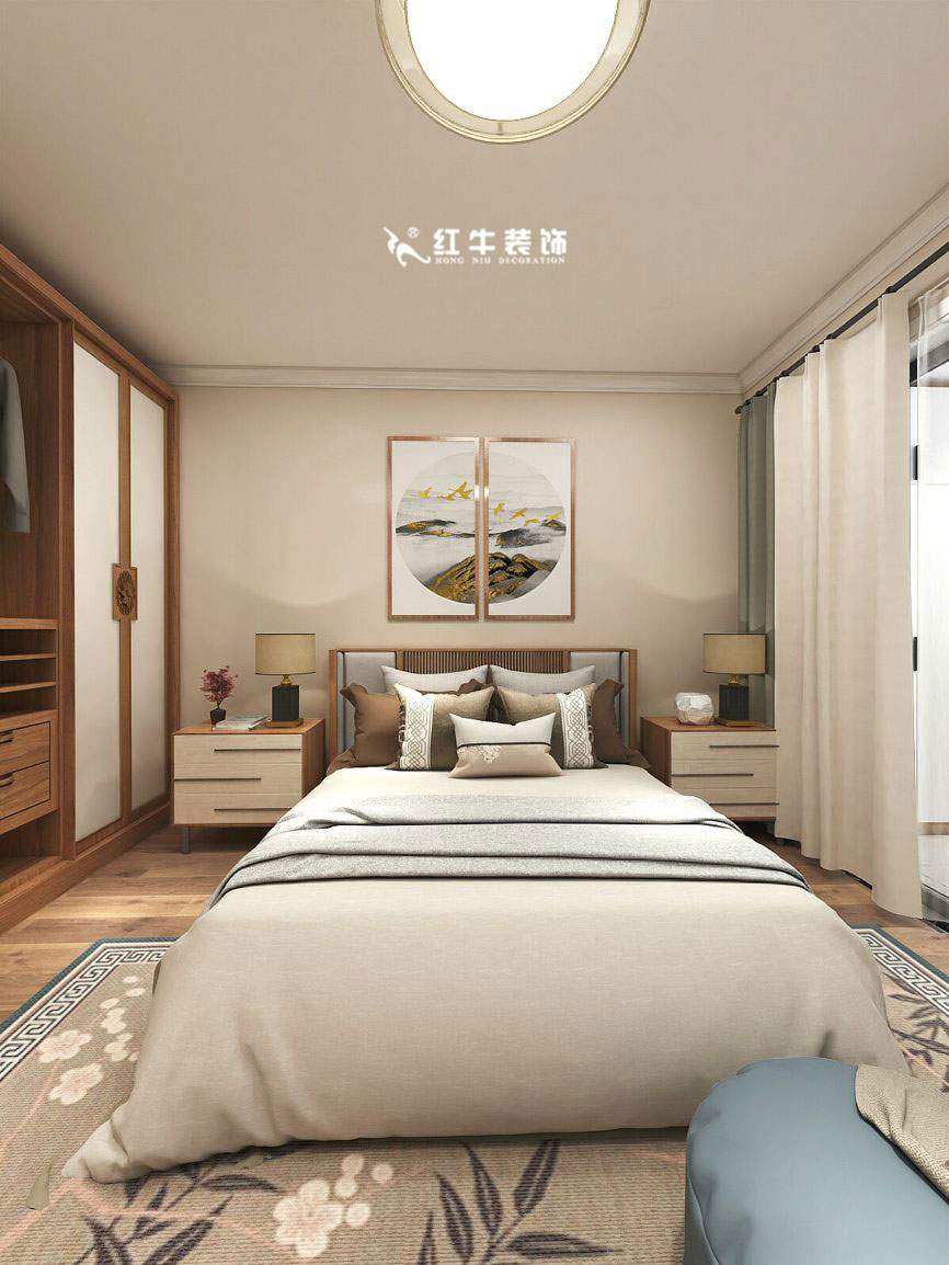 蔣琛_九條巷106㎡現(xiàn)代風(fēng)“養(yǎng)老房”裝修，給設(shè)計做減法！07主臥+logo