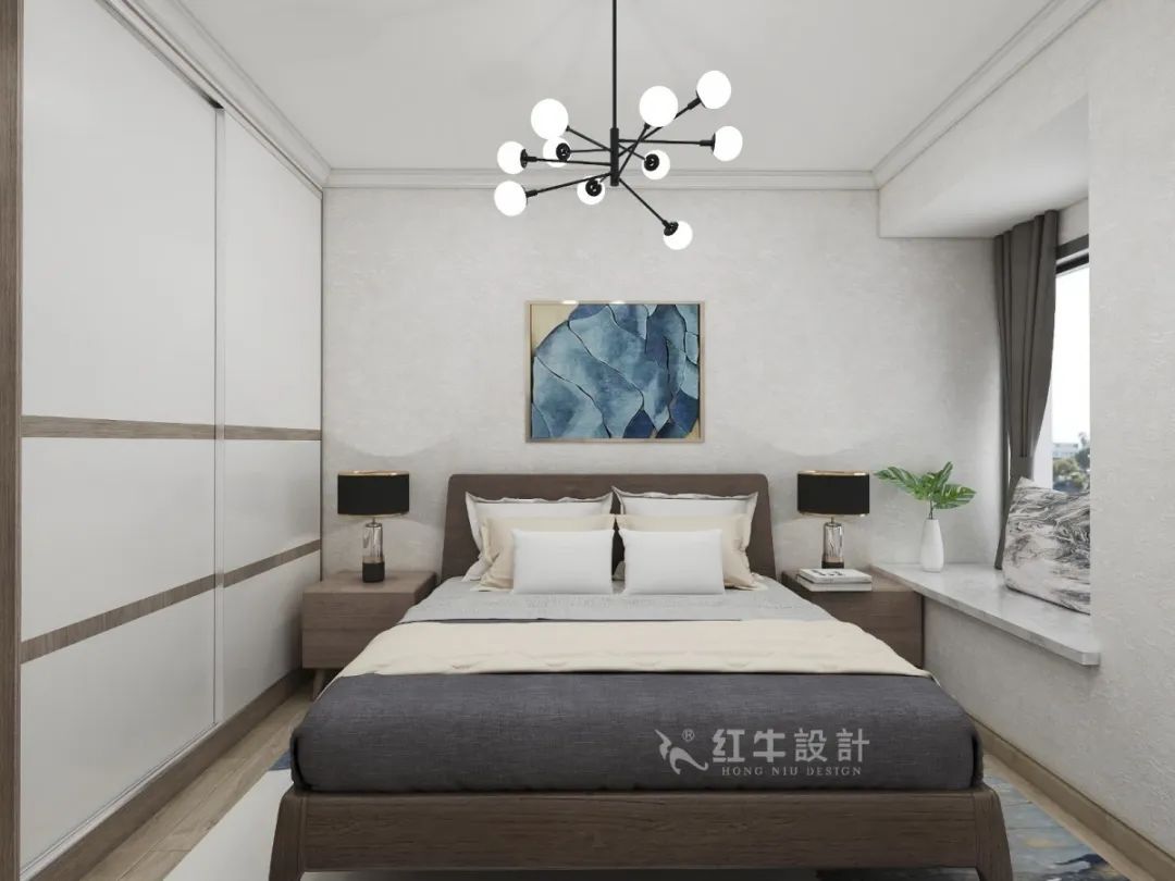 劉萍萍_花崗鴻福城132㎡現(xiàn)代簡約風(fēng)格_兩套小戶型打通變大宅，中西雙廚房+衣帽間打造品質(zhì)生活！16次臥