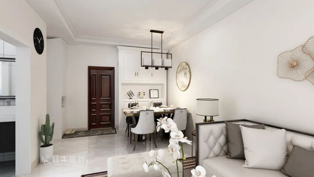 魏明花_明發(fā)財(cái)富中心63㎡新中式風(fēng)格--小戶(hù)型大利用01客餐廳