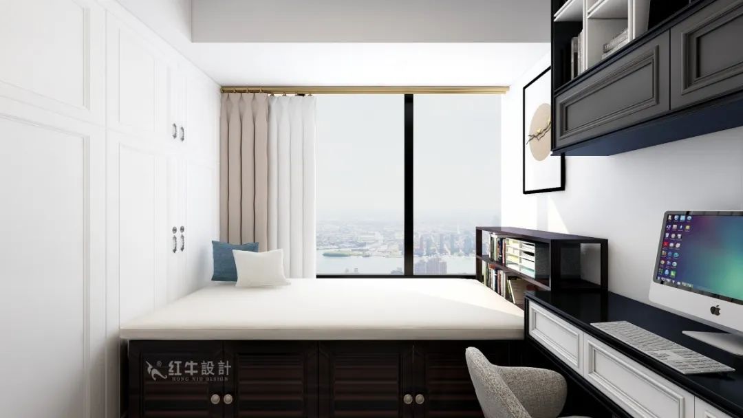 魏明花_明發(fā)財(cái)富中心63㎡新中式風(fēng)格--小戶(hù)型大利用06書(shū)房