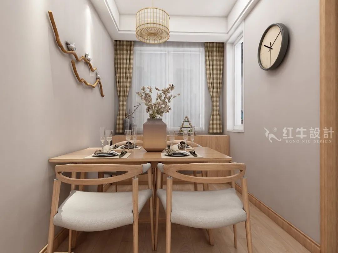 劉曉芳_紅牛設(shè)計(jì)--電建洺悅府89㎡日式風(fēng)格07效果圖欣賞_餐廳效果圖