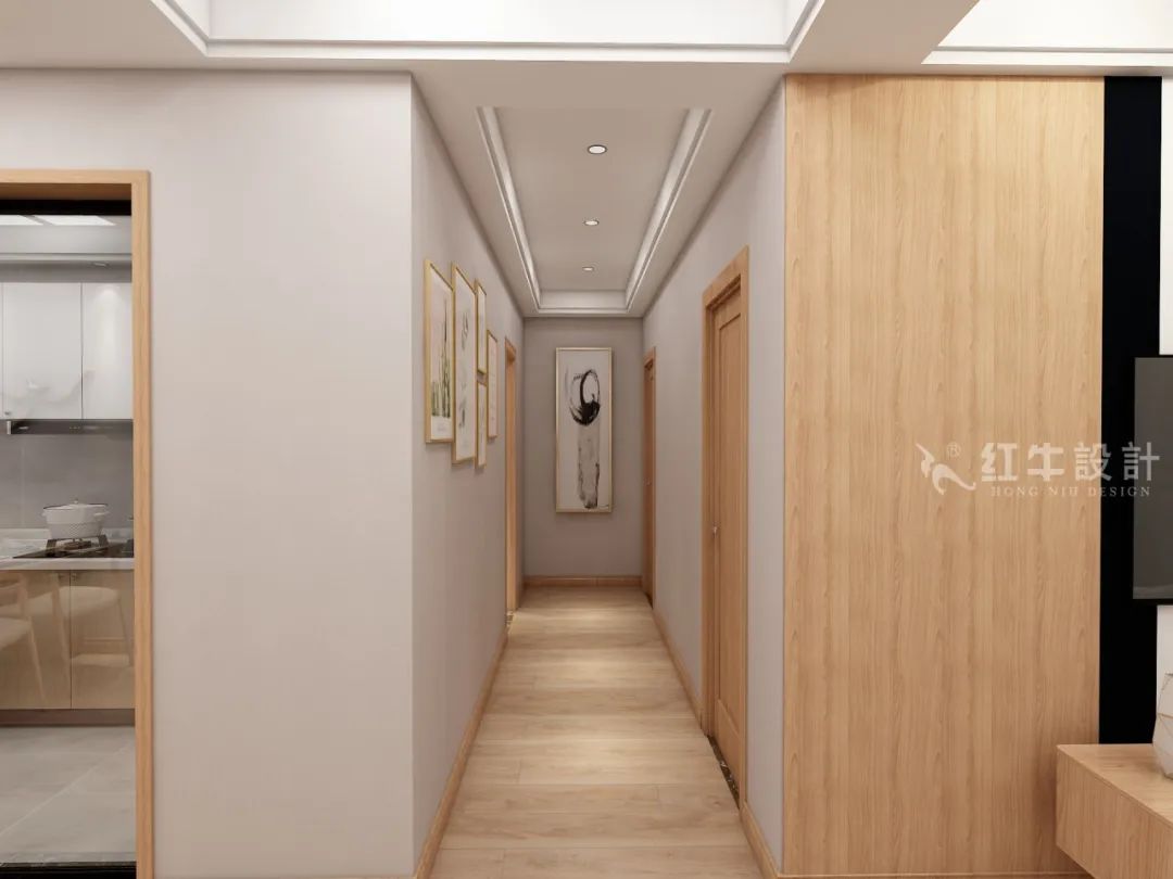 劉曉芳_紅牛設(shè)計(jì)--電建洺悅府89㎡日式風(fēng)格08效果圖欣賞_過(guò)道