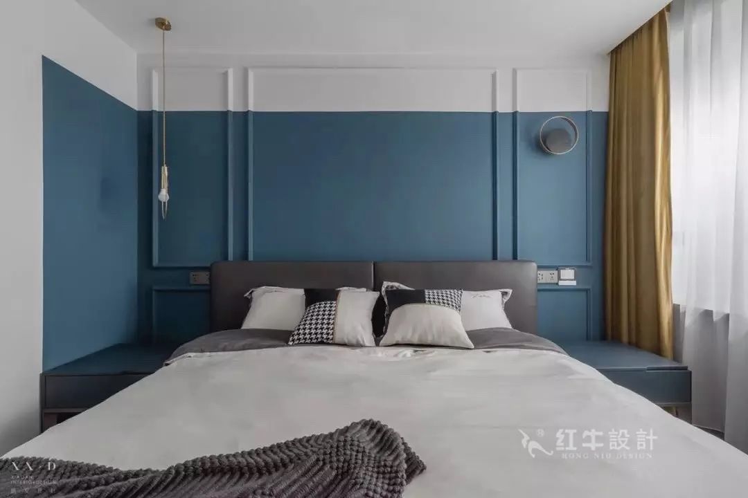 蔣琛_紅牛設計--電建洺悅府160㎡現(xiàn)代風格09效果圖欣賞_主臥