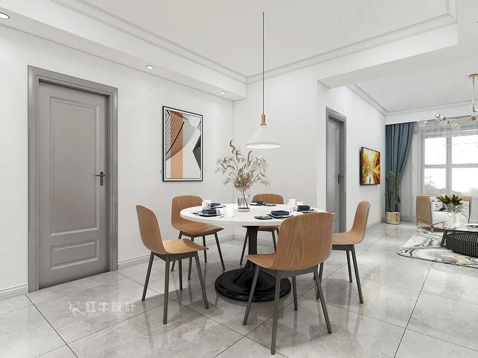 朱明琪_禧和苑89㎡北歐風(fēng)格--經(jīng)典小三房設(shè)計(jì)06餐廳設(shè)計(jì)