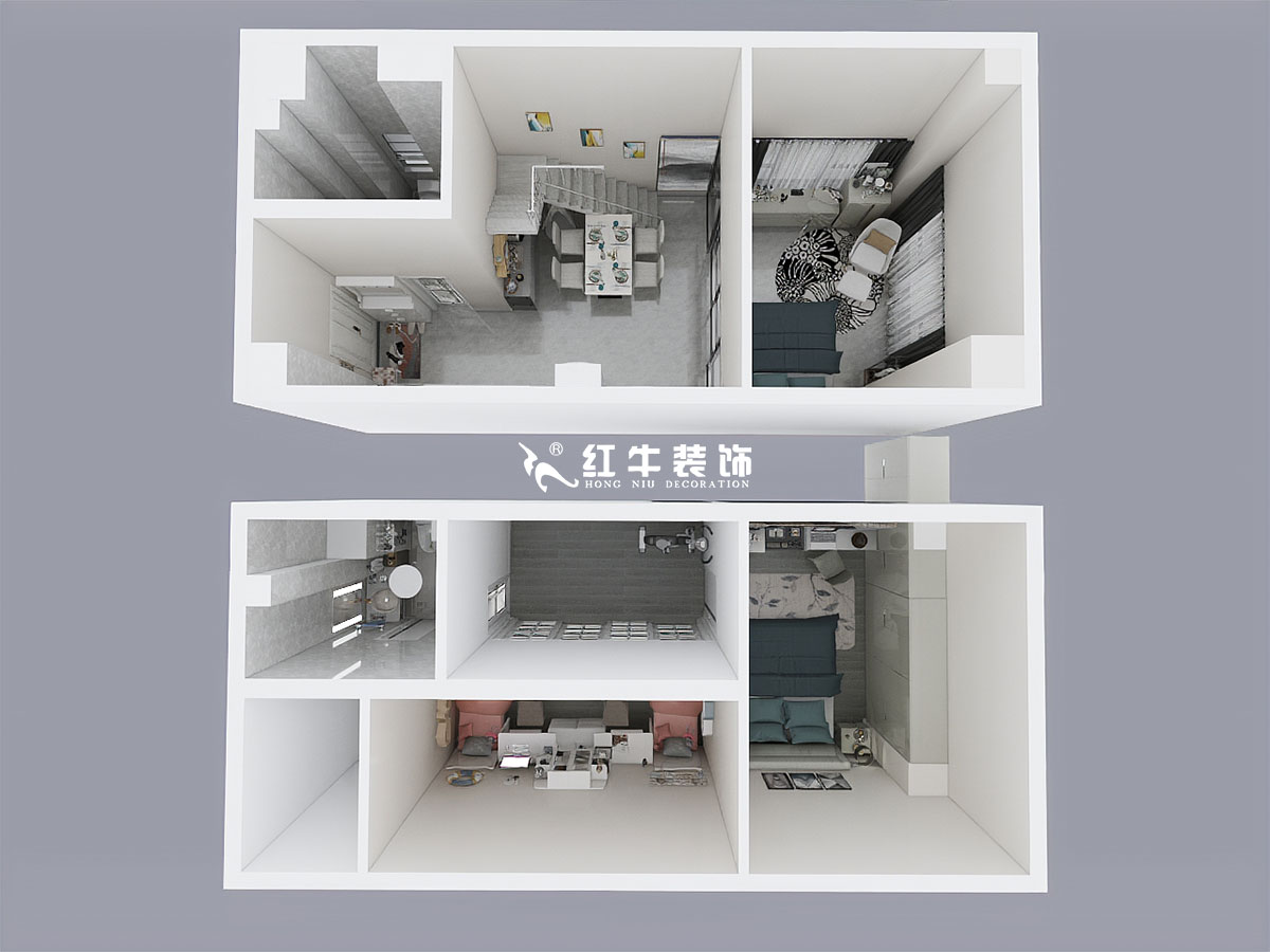 仇美蓉_時代天地廣場3號樓1606-35㎡復(fù)式-現(xiàn)代簡約風(fēng)格00鳥瞰圖