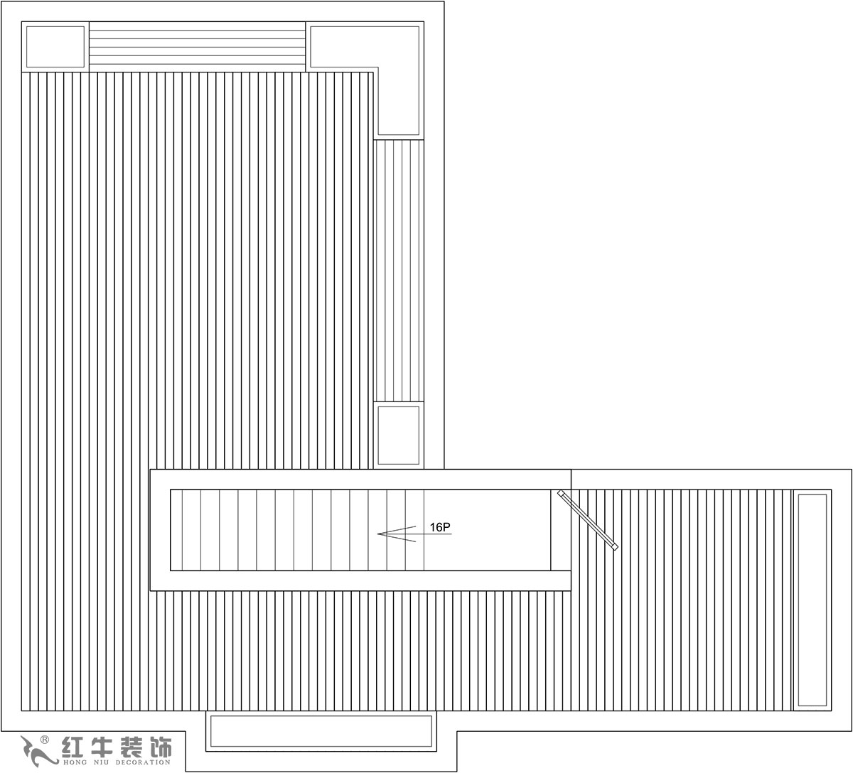 【實(shí)景案例】余瑋_棲園-200㎡-輕奢風(fēng)格_4室3廳3衛(wèi)（新房裝修）_全包35萬(wàn)00_06頂樓則是全敞開(kāi)式露臺(tái)，提供很大的綠植場(chǎng)地。