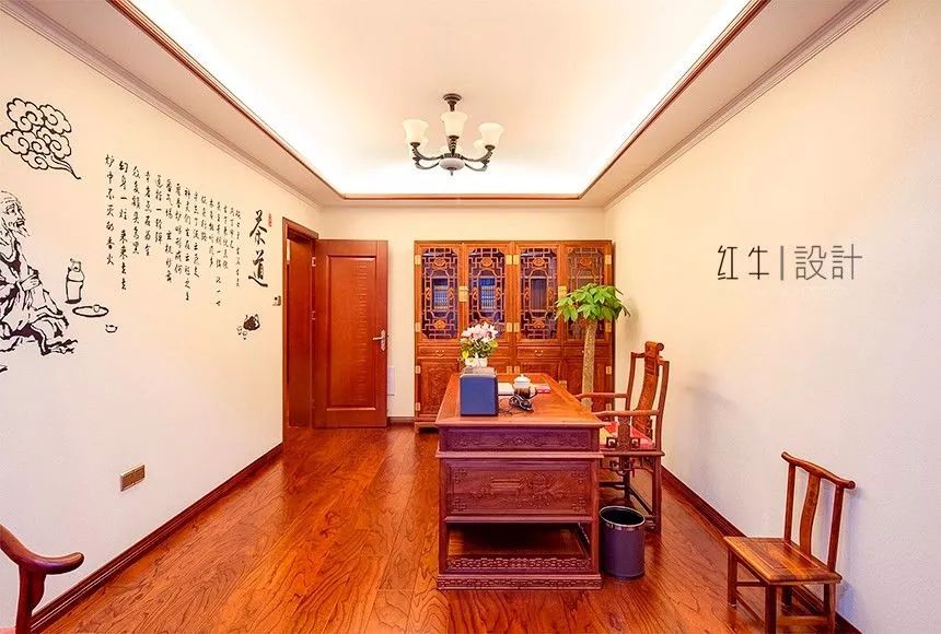 吳波_紅牛設(shè)計 · 大宅--280㎡ · 中式古典風(fēng)格 · 湯山東湖麗島13