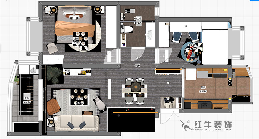 劉萍萍_風(fēng)光里34-122-402-90㎡-簡歐風(fēng)格_3室2廳1衛(wèi)（老房裝修）_定制家￥124700_全包12