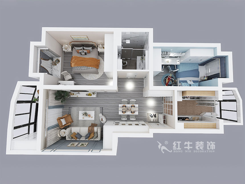 劉萍萍_風(fēng)光里34-122-402-90㎡-簡歐風(fēng)格_3室2廳1衛(wèi)（老房裝修）_定制家￥124700_全包12