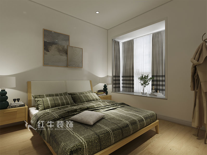 魏利利_津橋華府82㎡現(xiàn)代簡(jiǎn)約｜顛覆傳統(tǒng)客廳，即是休閑書(shū)吧又是影院09主臥