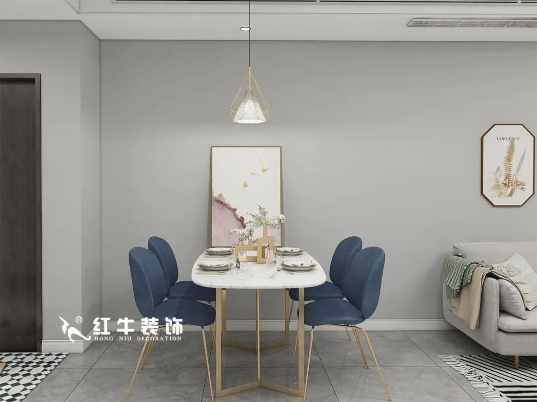 劉萍萍_仙龍灣山莊90㎡輕奢風(fēng)格｜加入一點(diǎn)金屬線條，這個(gè)家高級又溫柔！04