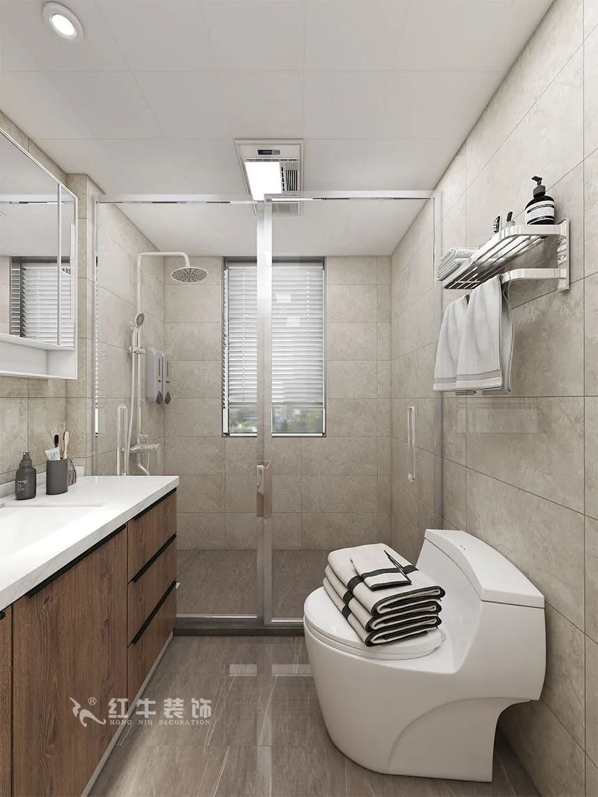 沙發(fā)不要靠墻，這樣設(shè)計(jì)才夠別致?。櫨阓東城水岸115㎡現(xiàn)代風(fēng)格_3室2廳1衛(wèi)_舊房裝修_全包17萬(wàn)）15