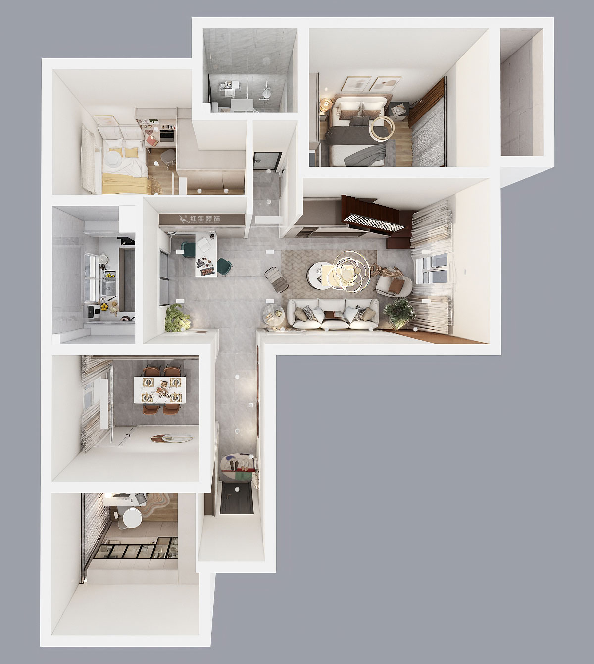 仇美蓉｜金城麗景北區(qū)8-2-1505-170㎡-簡約風(fēng)格｜4室2廳2衛(wèi)｜老房裝修｜定制家｜全包20