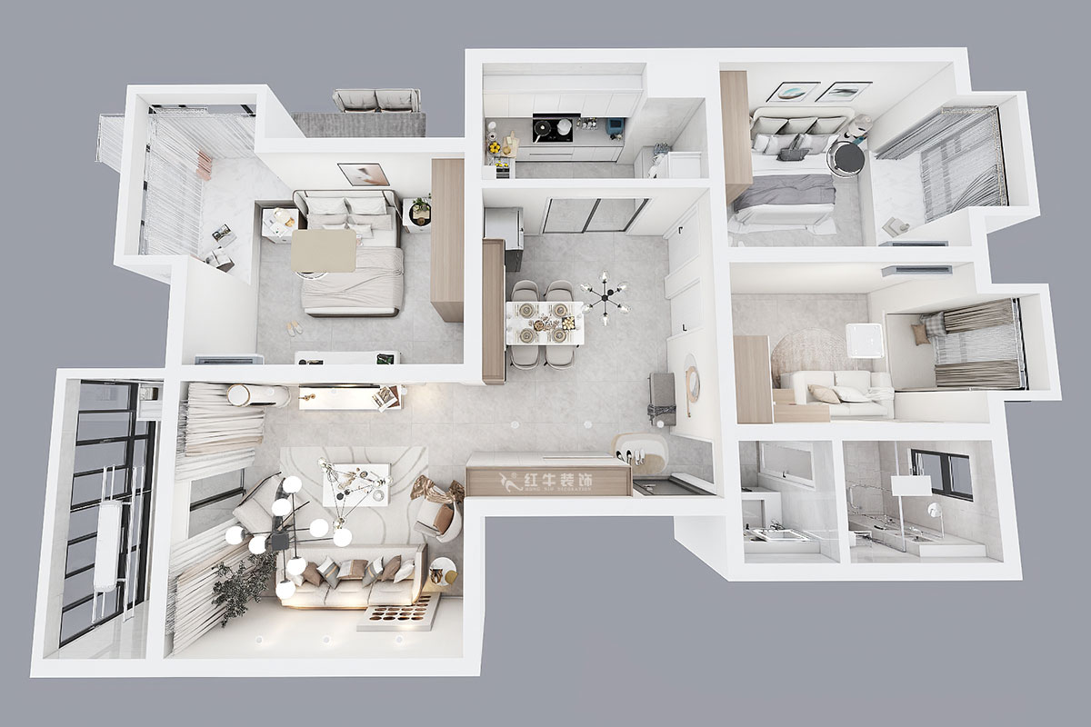 劉小勇｜瑞鑫蘭庭3-706-112㎡-現(xiàn)代簡約風(fēng)格｜3室2廳1衛(wèi)｜老房裝修｜定制家｜全包15