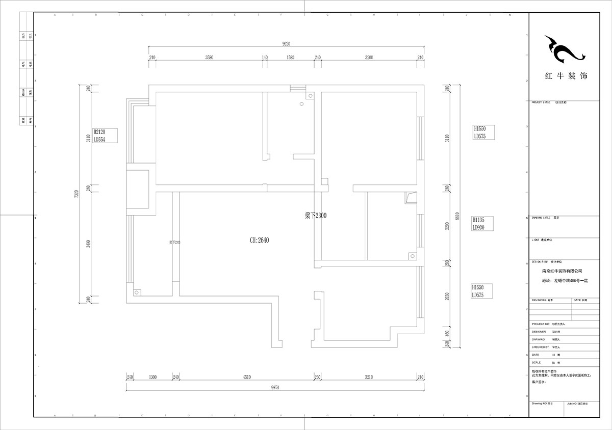 陸利民｜文墨花苑10-909-87㎡-現(xiàn)代風(fēng)格｜3室2廳1衛(wèi)｜舊房裝修｜定制家｜全包12萬｜00_01原始結(jié)構(gòu)圖