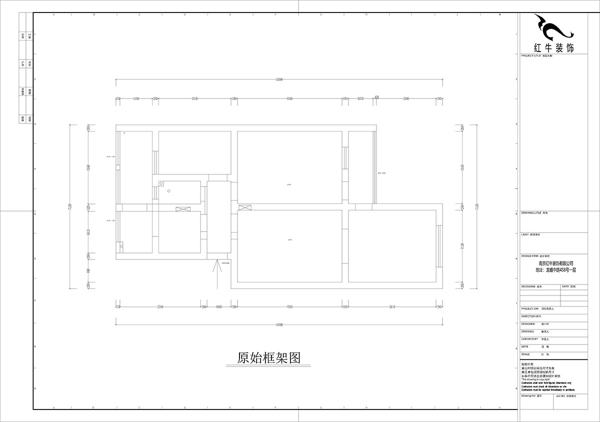 孟憲濤｜理工大121棟4-208-82㎡-現(xiàn)代簡約風(fēng)格｜3室2廳1衛(wèi)｜老房裝修｜定制家｜全包12萬｜00_01原始框架圖