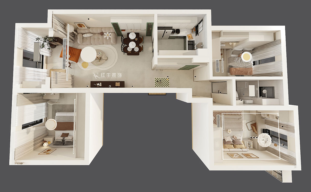 劉小勇｜翠屏誠園26-1002-95㎡-現代簡約風格｜3室2廳1衛(wèi)｜老房裝修｜定制家｜全包12