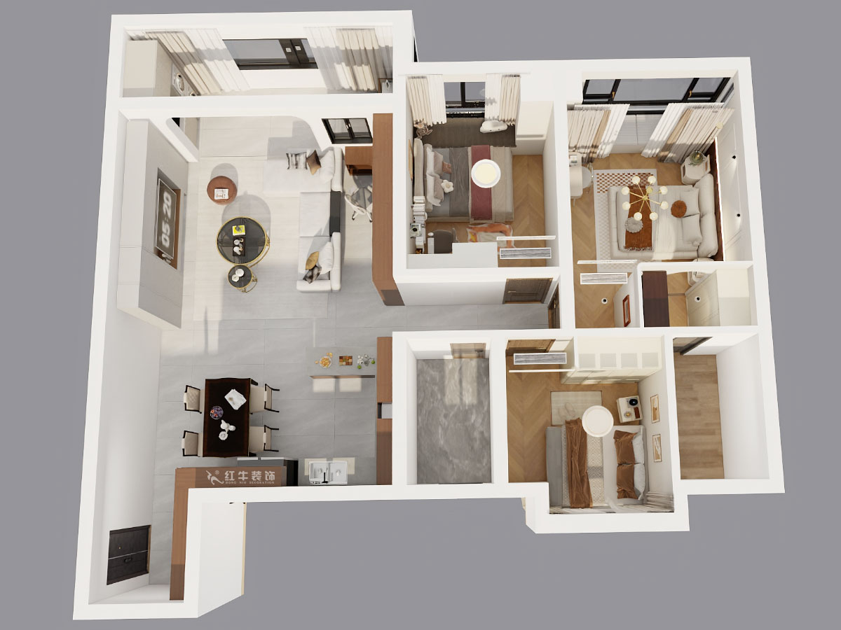 賈庭｜中海南山印1-2004-120㎡-法式復古風格｜3室2廳1廚2衛(wèi)｜精裝修改造｜定制家｜全包9