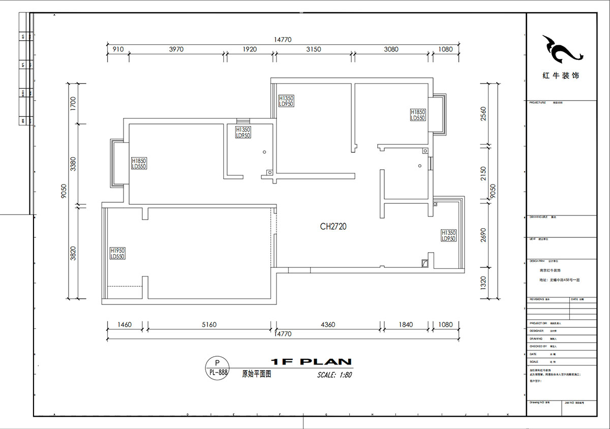 劉小勇｜江南名府3-204-115㎡-簡(jiǎn)美風(fēng)格｜3室2廳1衛(wèi)｜老房裝修｜定制家｜全包13萬(wàn)｜00_01原始結(jié)構(gòu)圖