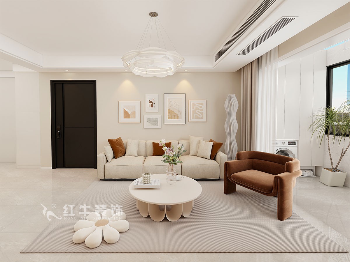 現(xiàn)代奶油風(fēng)裝修，目光所及皆是溫柔與美好
