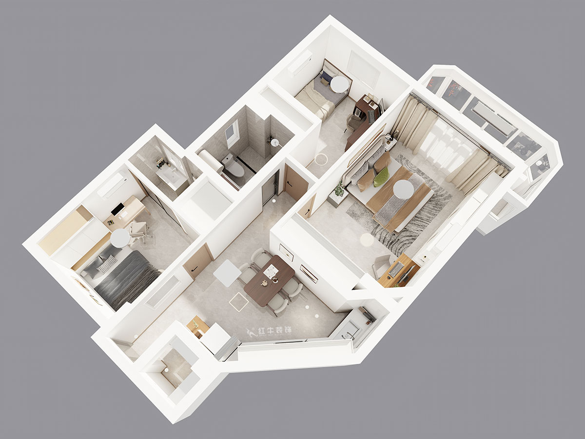 孟憲濤｜金寶花園4-2605-95㎡-現(xiàn)代簡約風格｜3室1廳2衛(wèi)｜老房裝修｜定制家｜全包14