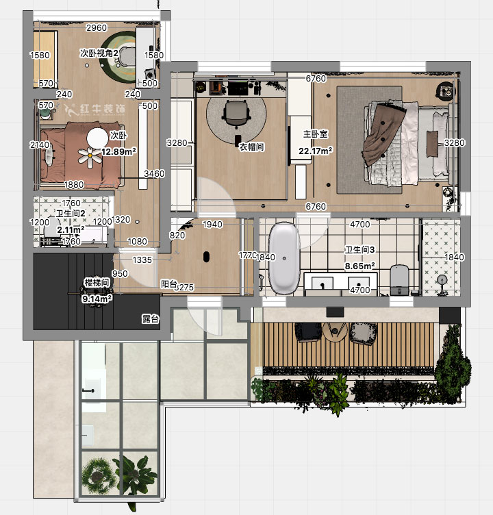 郭志成｜五礦瀾悅方山10-504-138㎡-現(xiàn)代風(fēng)格｜復(fù)式｜3室2廳1廚3衛(wèi)｜老房裝修｜定制家｜全包21