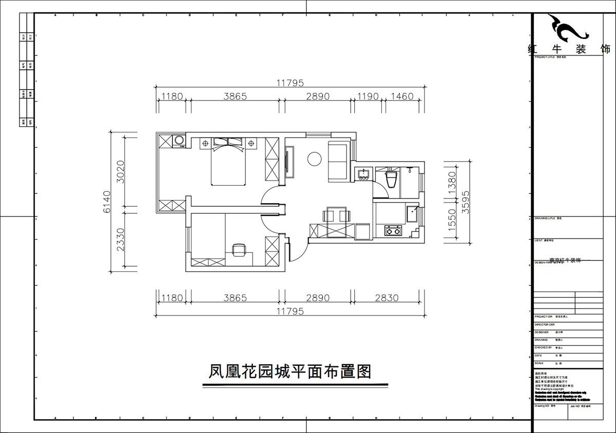 朱彥｜鳳凰花園城金陵園2幢10號502室-64㎡-現(xiàn)代簡約風格｜2室1廳1衛(wèi)｜老房改造｜定制家｜全包10萬｜00_02平面布置圖