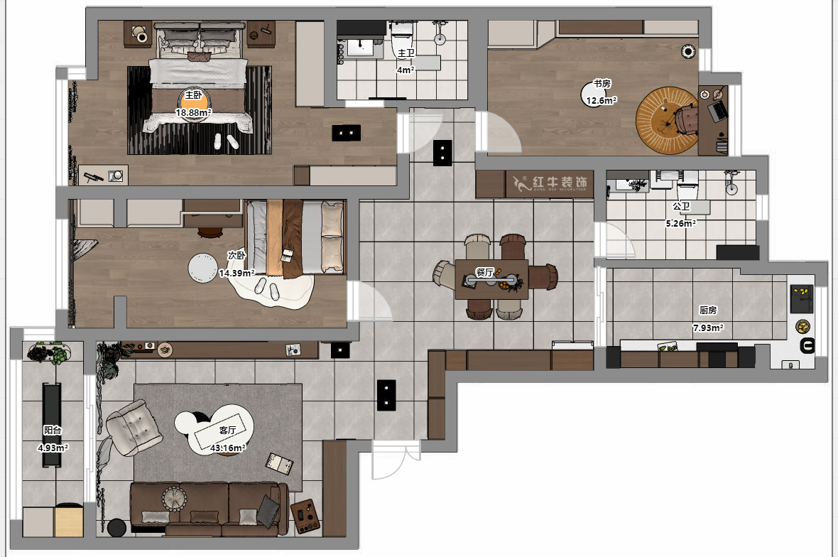 劉萍萍｜凱悅·天琴花園7-2-1304-153㎡-現(xiàn)代簡(jiǎn)約風(fēng)格｜3室2廳2衛(wèi)｜老房裝修｜定制家｜全包17