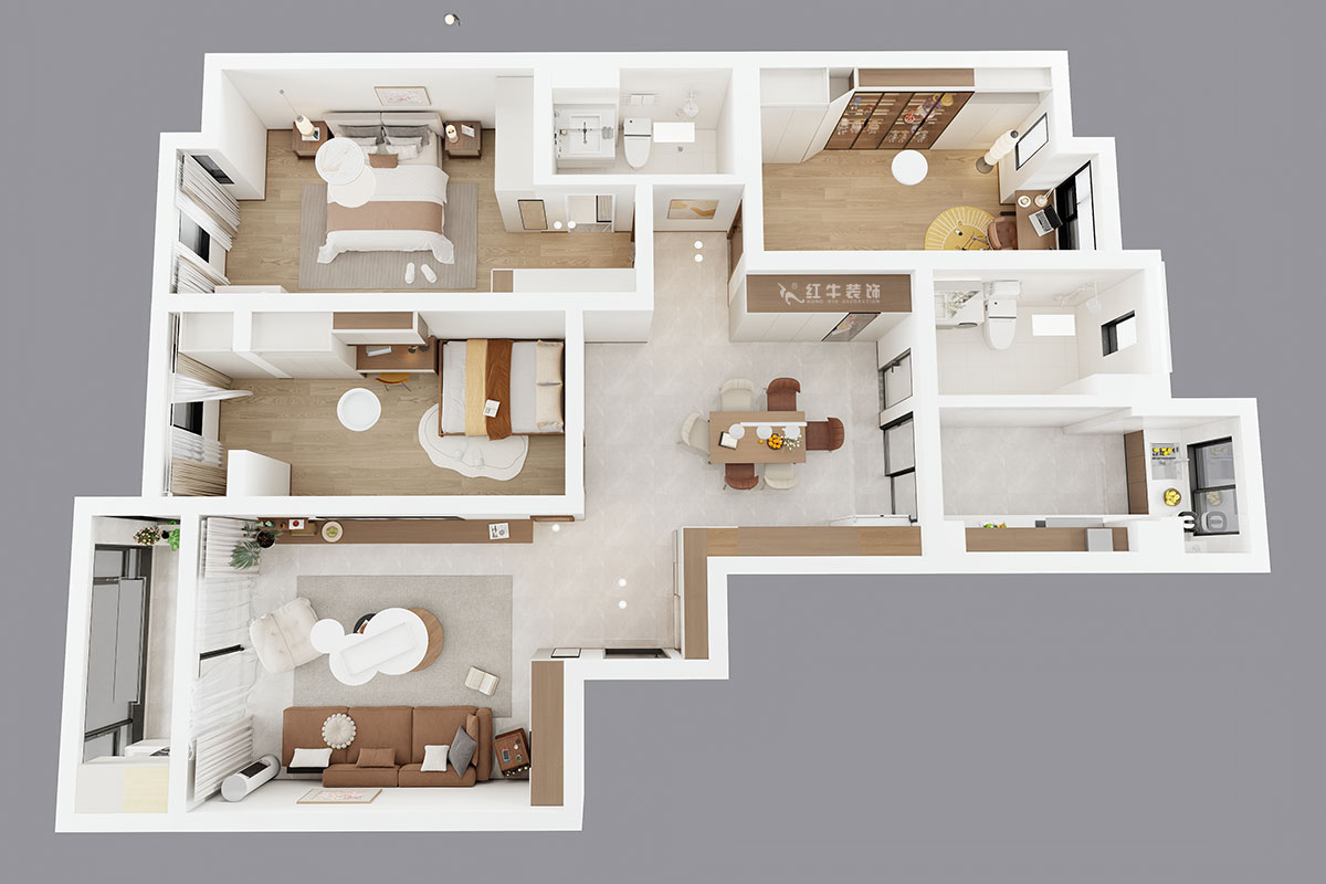 劉萍萍｜凱悅·天琴花園7-2-1304-153㎡-現(xiàn)代簡(jiǎn)約風(fēng)格｜3室2廳2衛(wèi)｜老房裝修｜定制家｜全包17