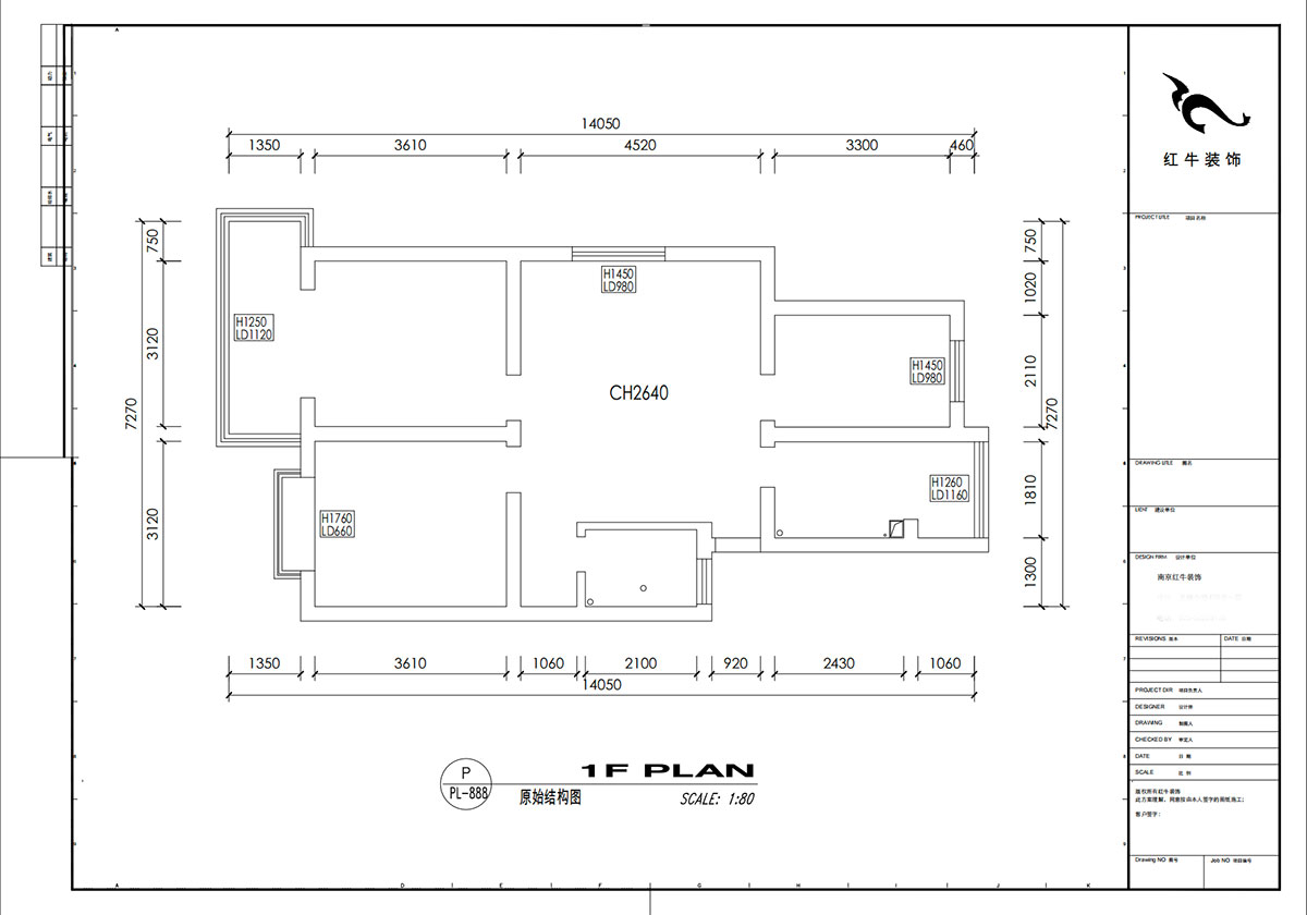 劉小勇｜銀龍花園二期122-108-90㎡-現(xiàn)代簡(jiǎn)約風(fēng)格｜3室1廳1衛(wèi)1廚1陽臺(tái)｜老房裝修｜定制家｜全包9萬｜00_01原始結(jié)構(gòu)圖